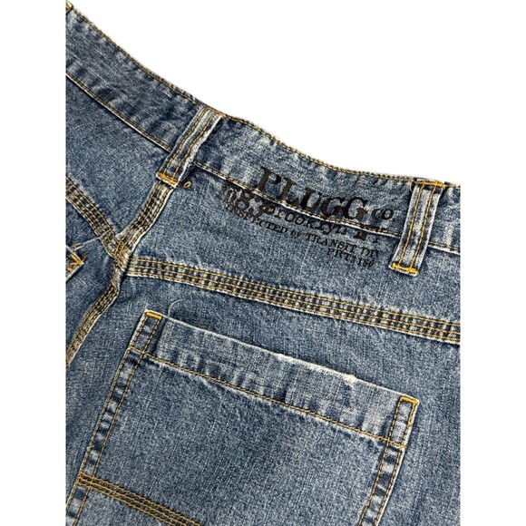 Plugg Co. Carpenter Jeans Light Wash Zipper Leg Pocket Wide Leg 30/32 Utility - Picture 9 of 10